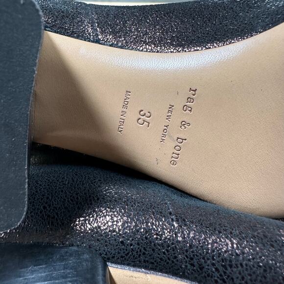 Rag & Bone NWOB Drea Ankle Boot Copper Metallic Leather Size 35 (US 5) Back Zip - Picture 8 of 8